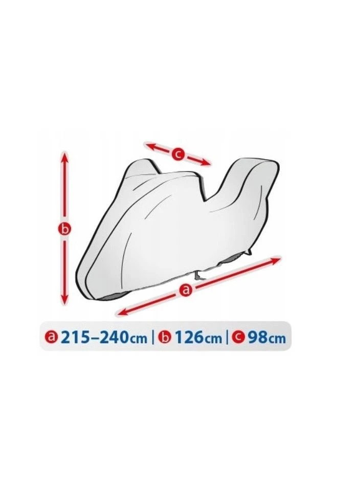 Тент для мотоцикла с багажником 215-240 см Basic Garag Box /5-4175-248-3020 Kegel (390496458)