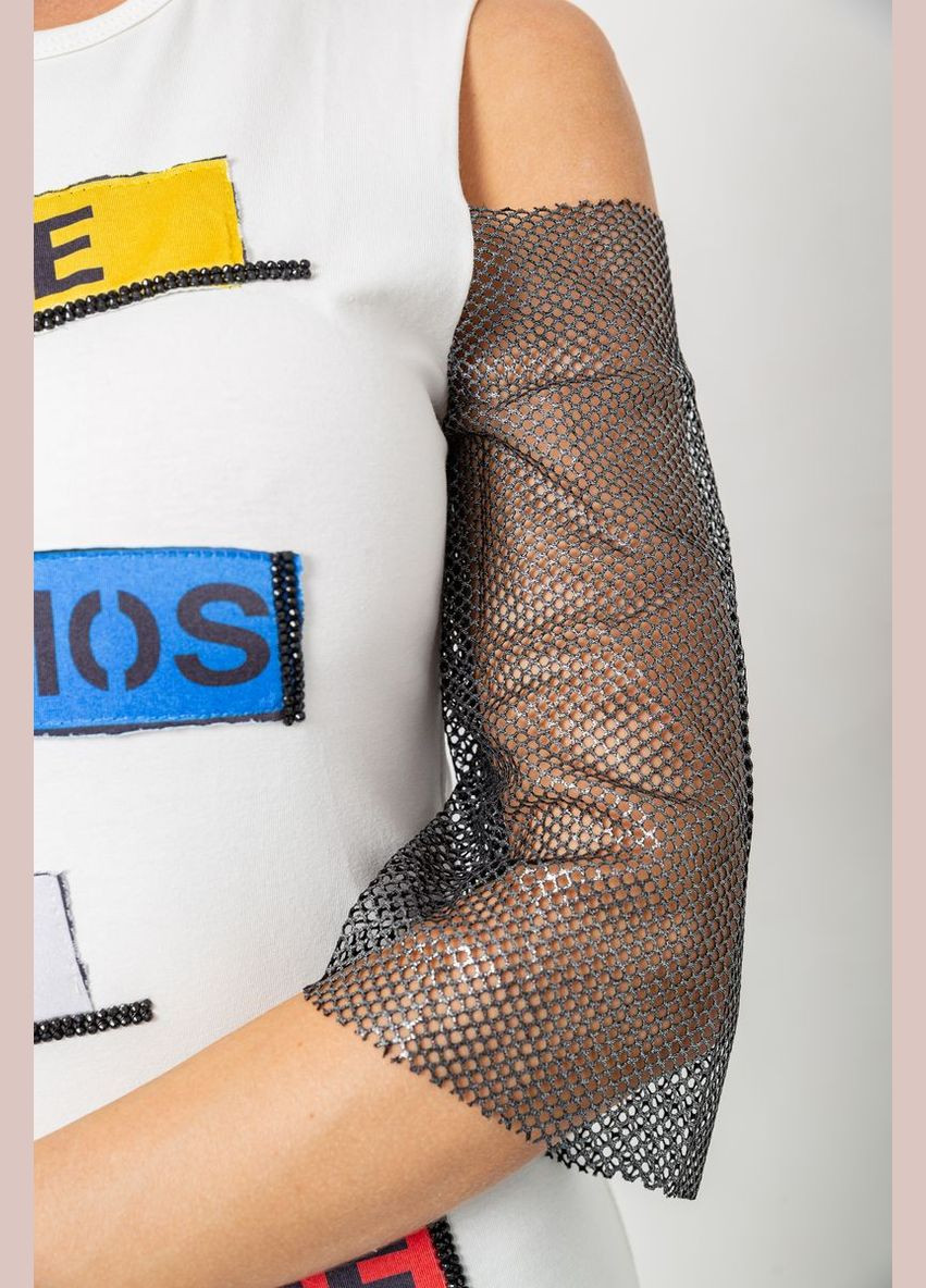 Повседневная женская однотонная футболка Ager 247R027 - (301768892)