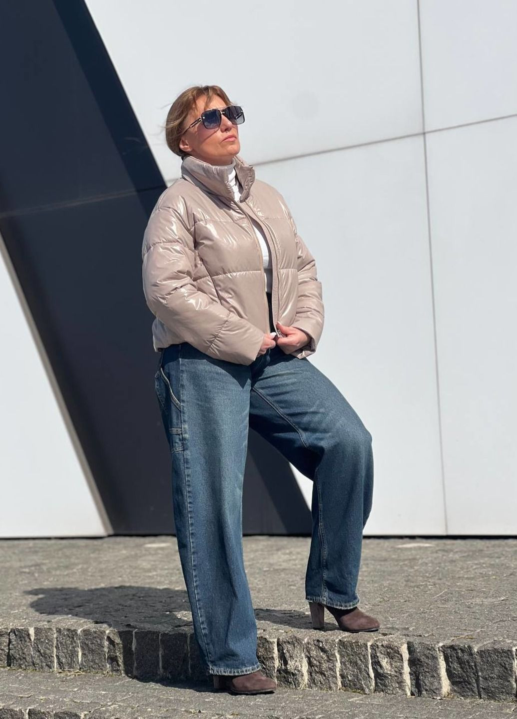 Світло-бежева демісезонна куртка KTL&Kattaleya