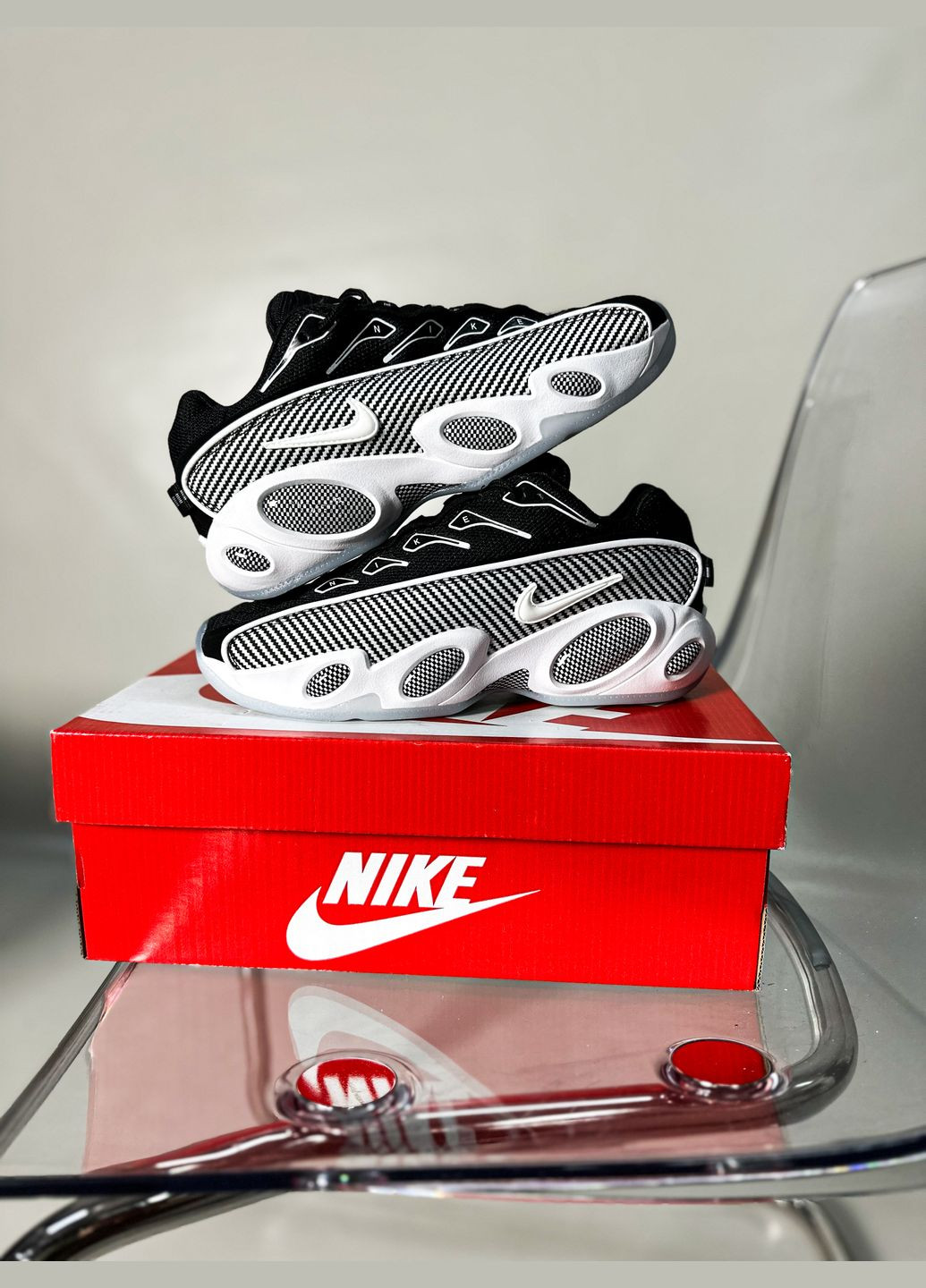 Черно-белые всесезонные кроссовки мужские nike nocta glide drake black white найк х нокта дрейк глайд черно-белые No Brand