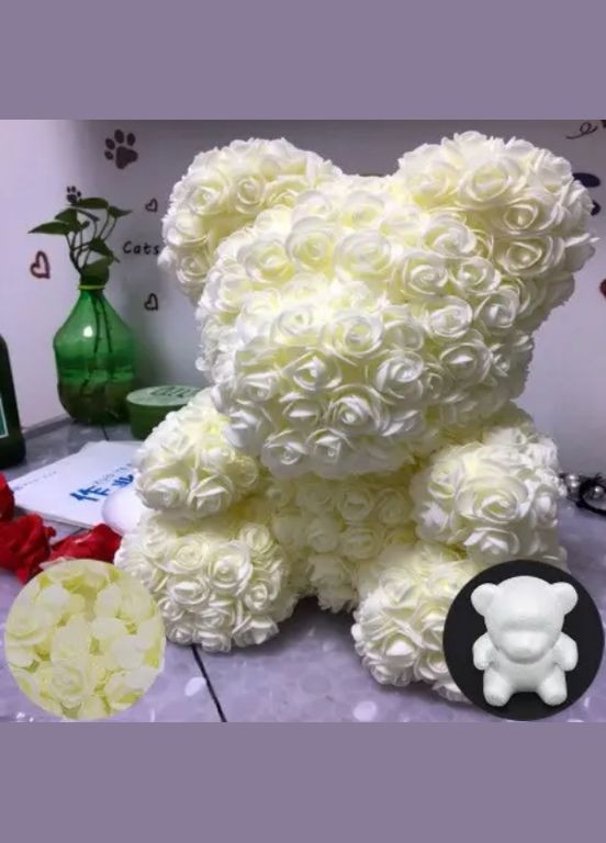 Набор бежевых цветочков - 48-50шт Jannet квіти (330758668)