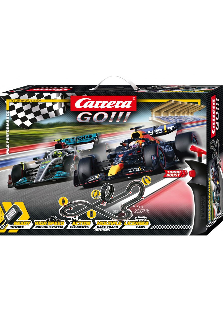 Набір Гоночний трек Go F1 Max Perfomance 62548 Carrera (350935700)