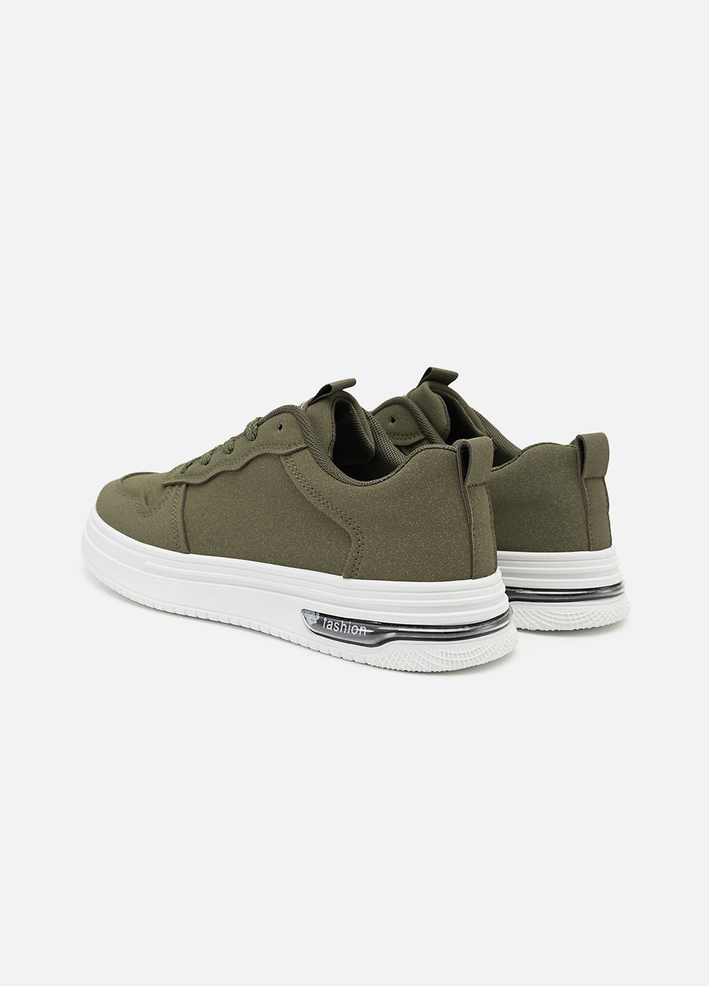 Хакі кеди на пласкій підошві чоловічі колір хакі cb-00268295 Yuki