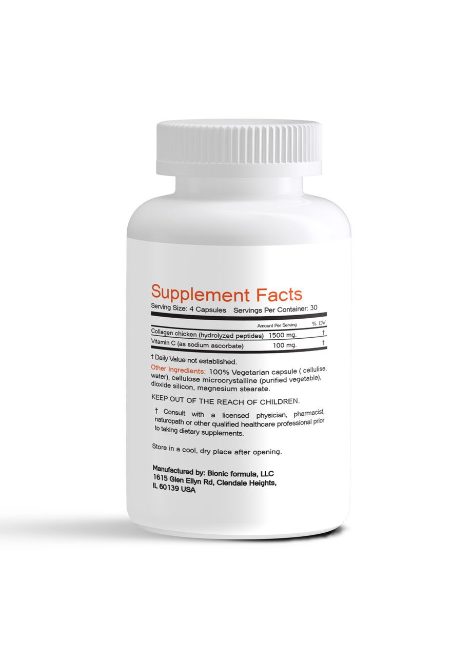 Колаген 2 типу для суглобів та зв'язок з вітаміном С Bionic Formula (369154322)
