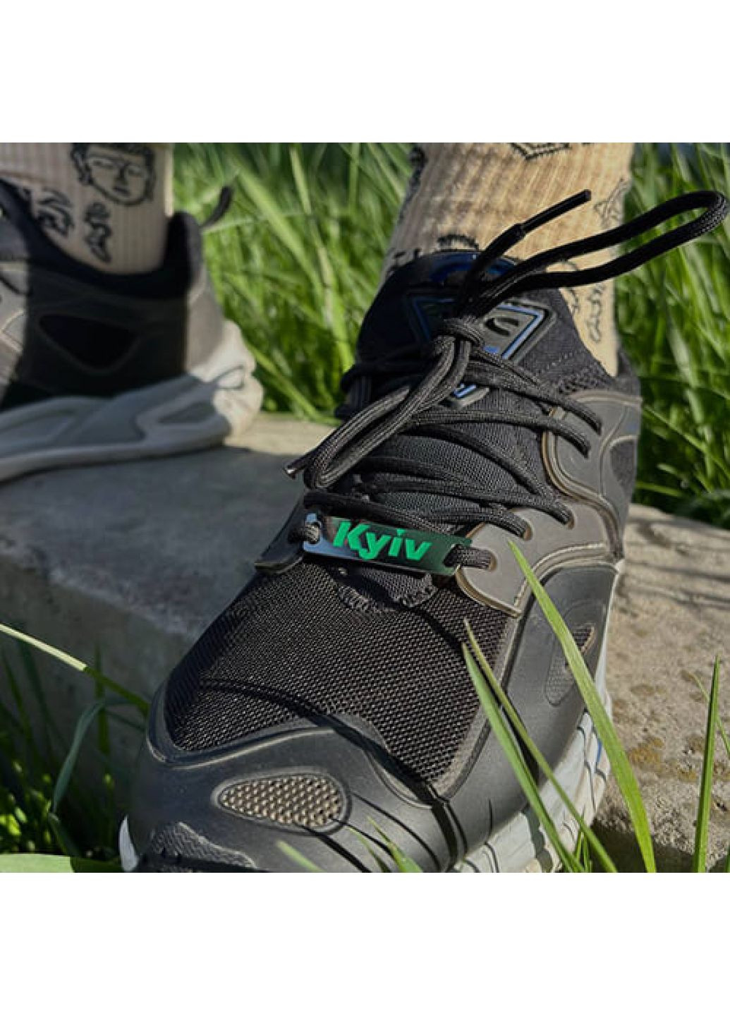 Значок для обуви vShnurok Kyiv green Dobroznak (365246689)