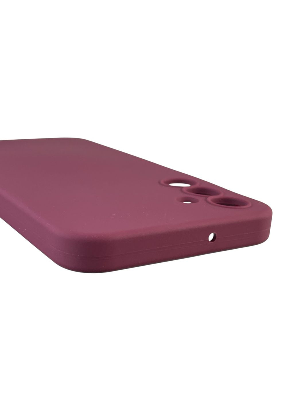 Чохол для Galaxy A15 (SM-A155M) силіконовий з мікрофіброю нековзний на самсунг а15 бордовий Samsung (366388298)