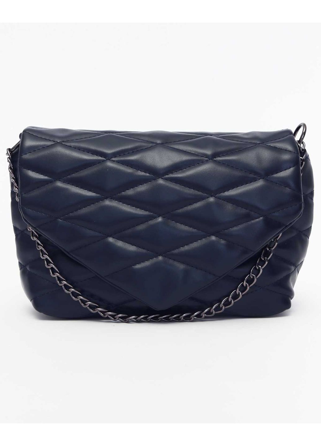 Женская сумка Шарлотта от темно-синяя экокожа для молодежи с молнией и цепочкой ProDobro (367267127)