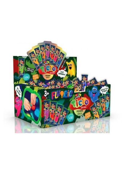 Тесто для лепки "FLUORIC" в брикетах (укр) Danko Toys (318018749)