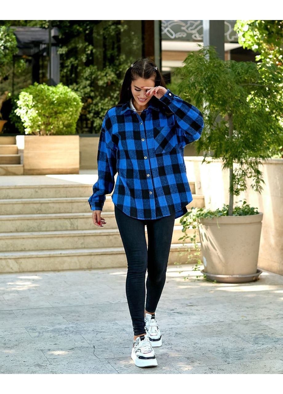 Натуральна сорочка з байки oversize ЗАМІРИ В ОПИСІ ! GD/GL Модний простір (366438316)