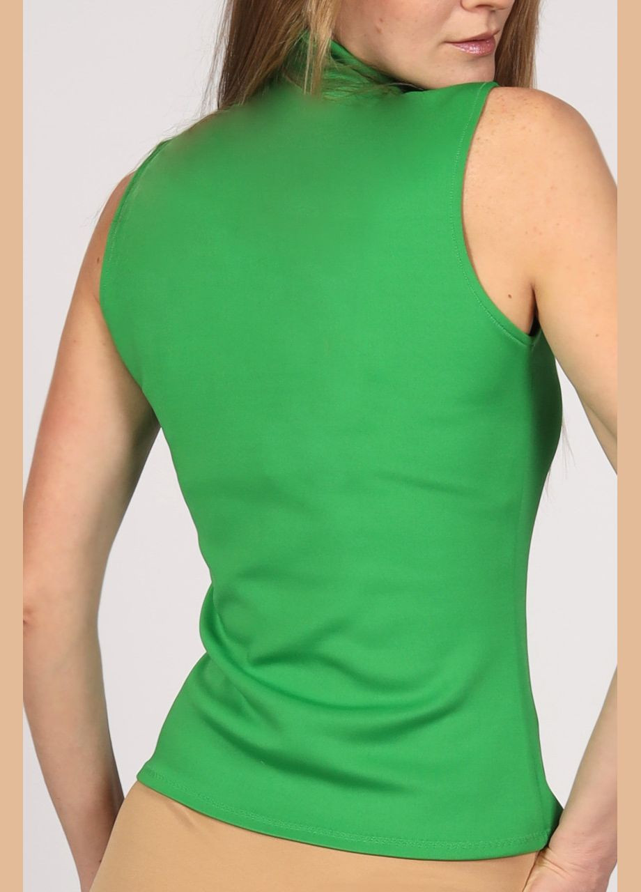 Женский летний трикотажный топ с горлом стойка без рукавов. Лавандовий (сиреневый) No Brand (325489448)