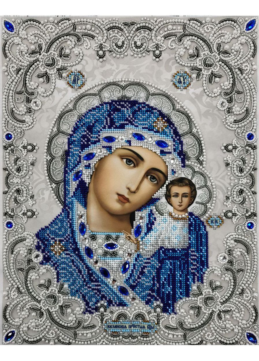 НАБОР ARHIBIS ЖС-3001 Богородица Казанская в жемчуге, набор для вышивки бисером иконы БЛАГОВЕСТ (369666261)
