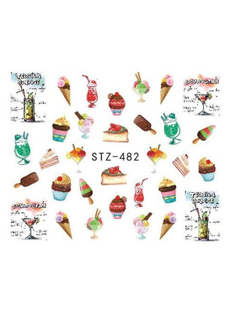 Слайдер-дизайн водные наклейки для ногтей, STZ-482 No Brand (296664375)