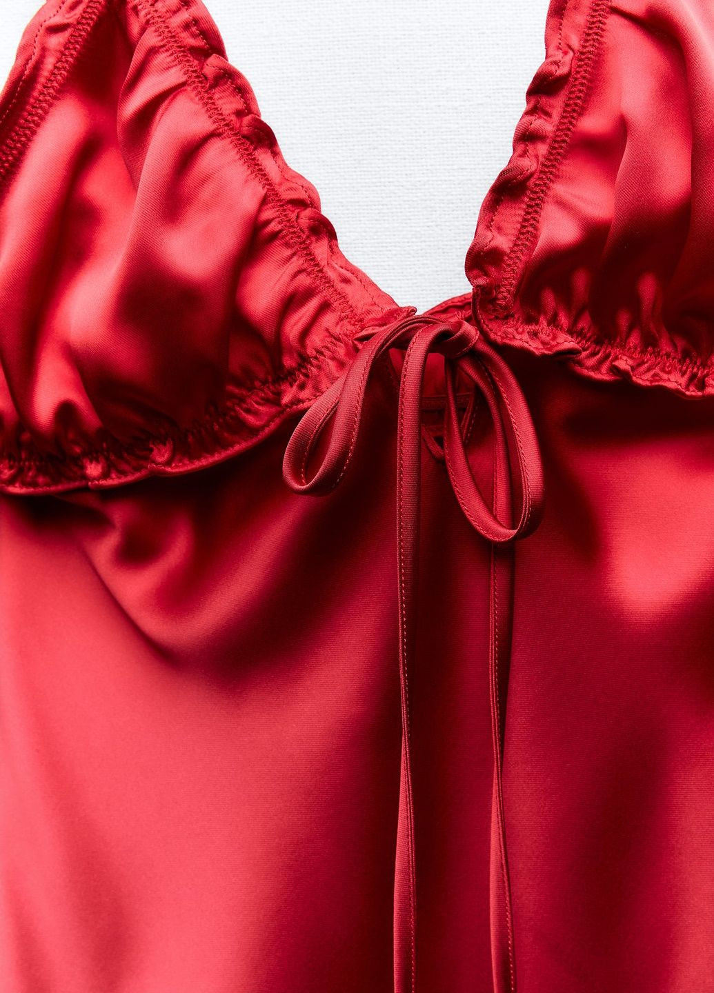 Червона домашній сукня Zara однотонна