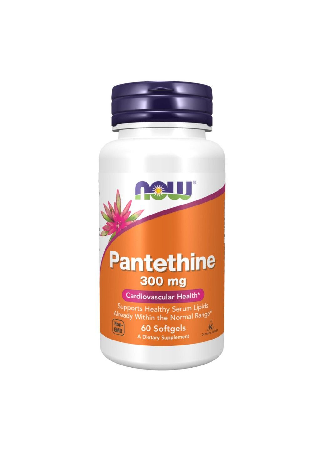 Пантетин, 300 мг, 60 м’яких капсул Now Foods (347600940)