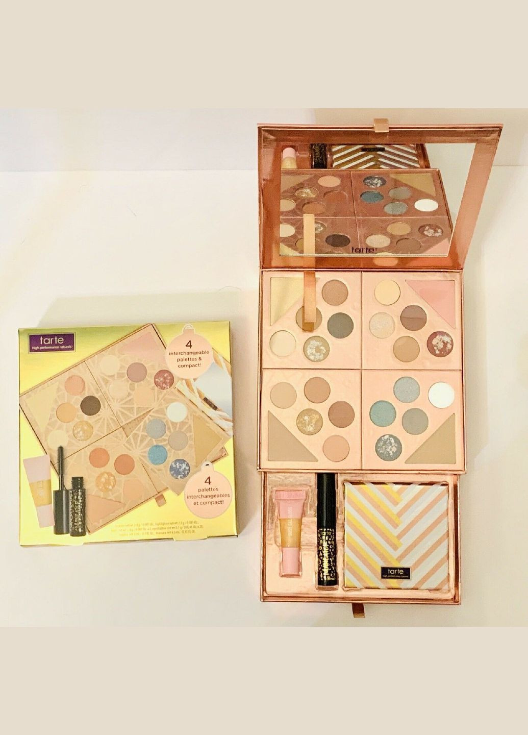 Набір для макіяжу Gift & Glam Collector's Set (тіні + рум'яна + туш + блиск для губ) Tarte (278773762)