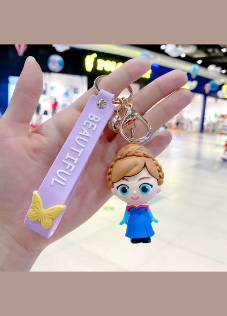 Холодное сердце Frozen брелок Дисней Disney Anna Анна силиконовый брелок, держатель для ключей Shantou (296627757)