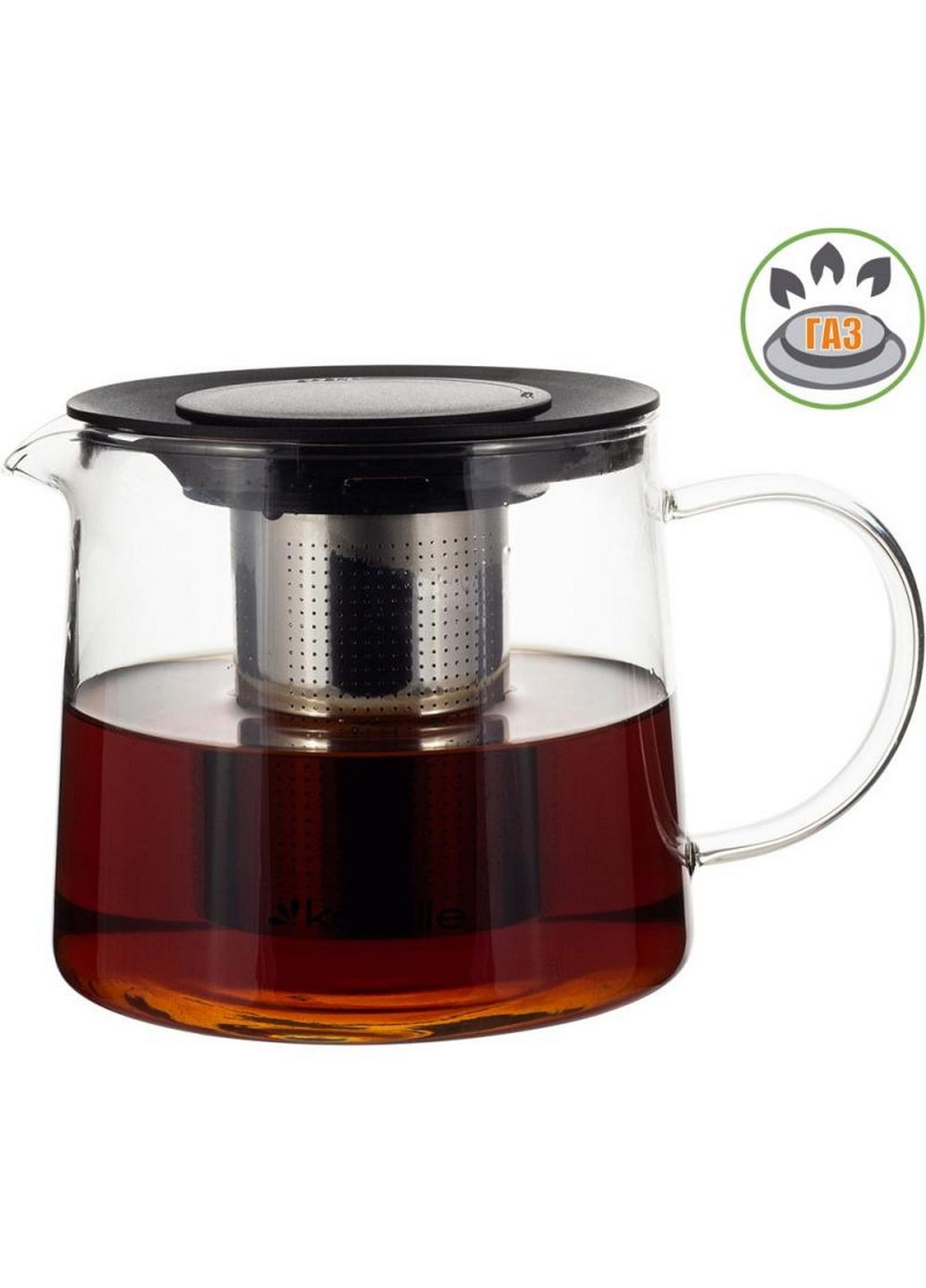 Чайник стеклянный заварочный со съемным ситечком 1500 мл Kamille (289363258)