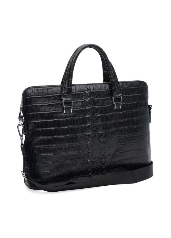 Сумка чоловіча через шкіряне плече k17241bl Чорний Keizer (302008991)