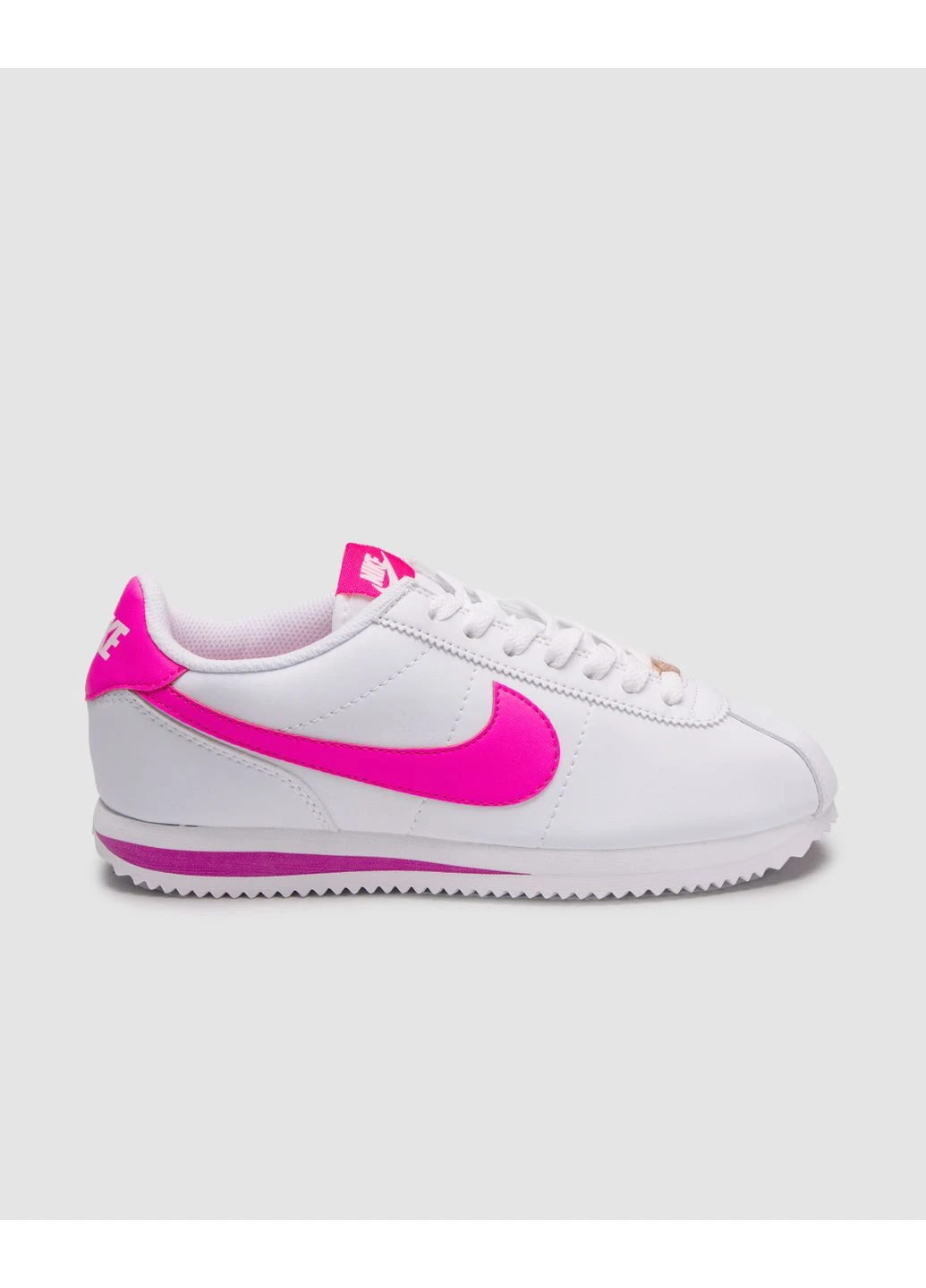 Белые демисезонные кроссовки мужские nike cortez gs white laser fuchsia найк кортез белые No Brand