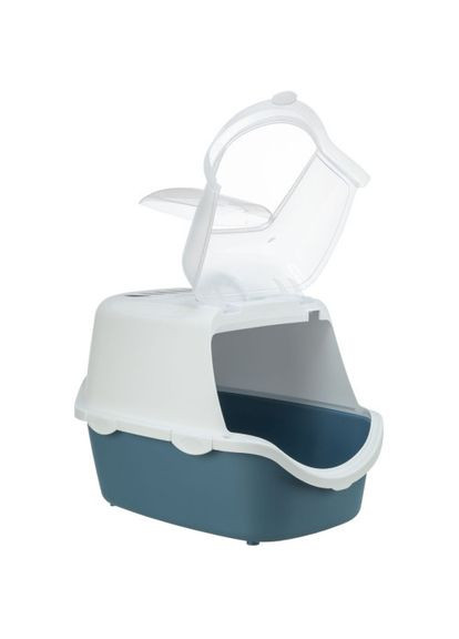 Туалет-домик Vico для кошек, с полупрозрачным верхом 40 х 40 х 56 см голубовато-белый Trixie (349823088)