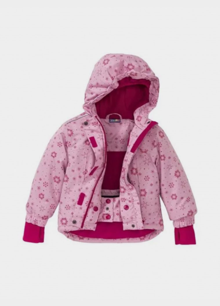 Розовая зимняя зимняя куртка для девочки Crivit