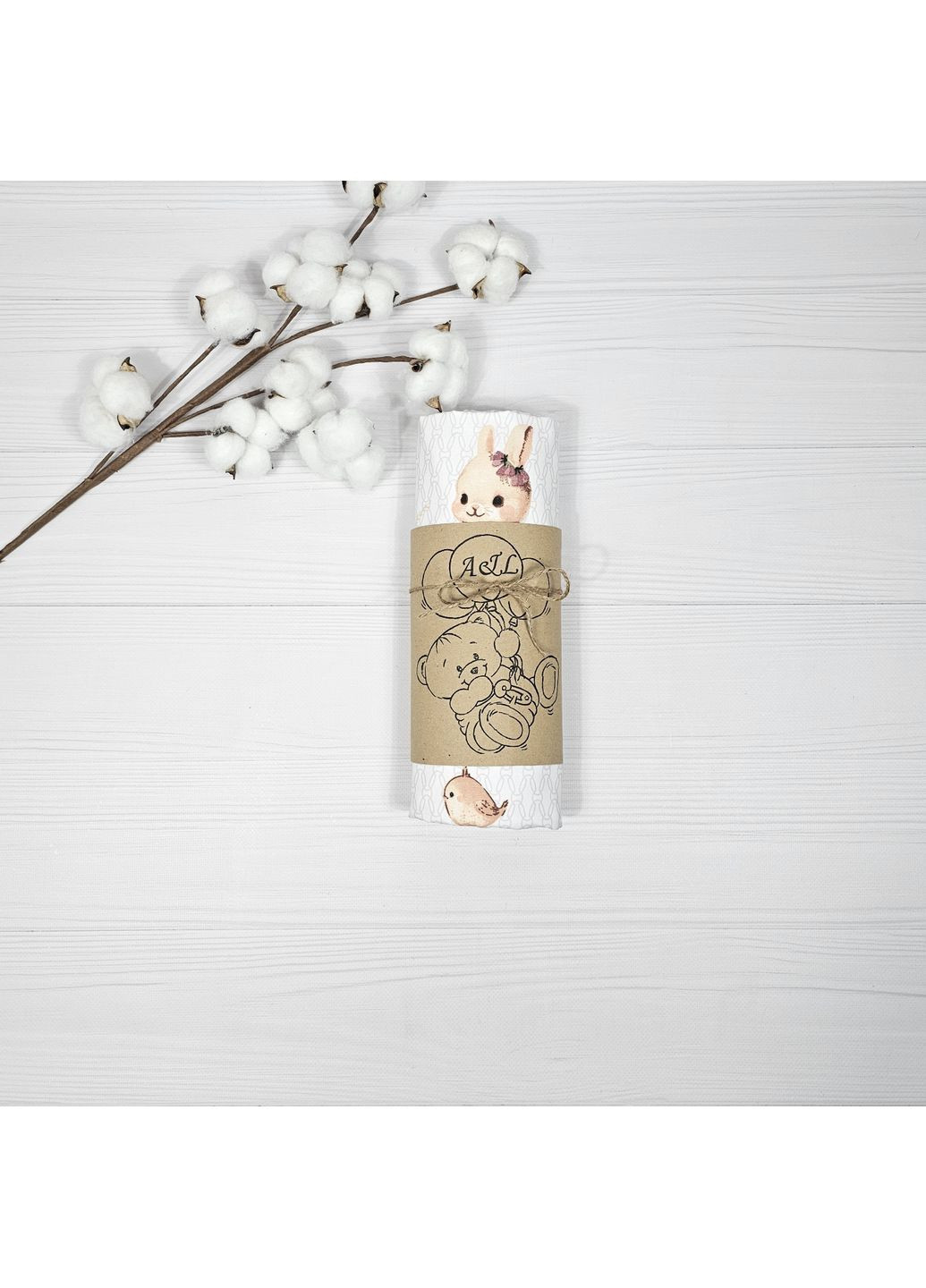 Пеленка детская a.l.babybox Мечтательные зайчата многоразовая непромокаемая 80x100 см No Brand (362191652)