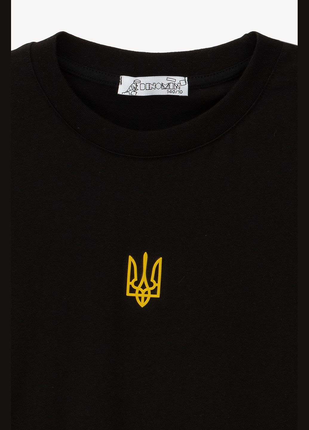 Черная летняя футболка с принтом для мальчика 0912 158 см черный shop (2000991065475) DENIZ