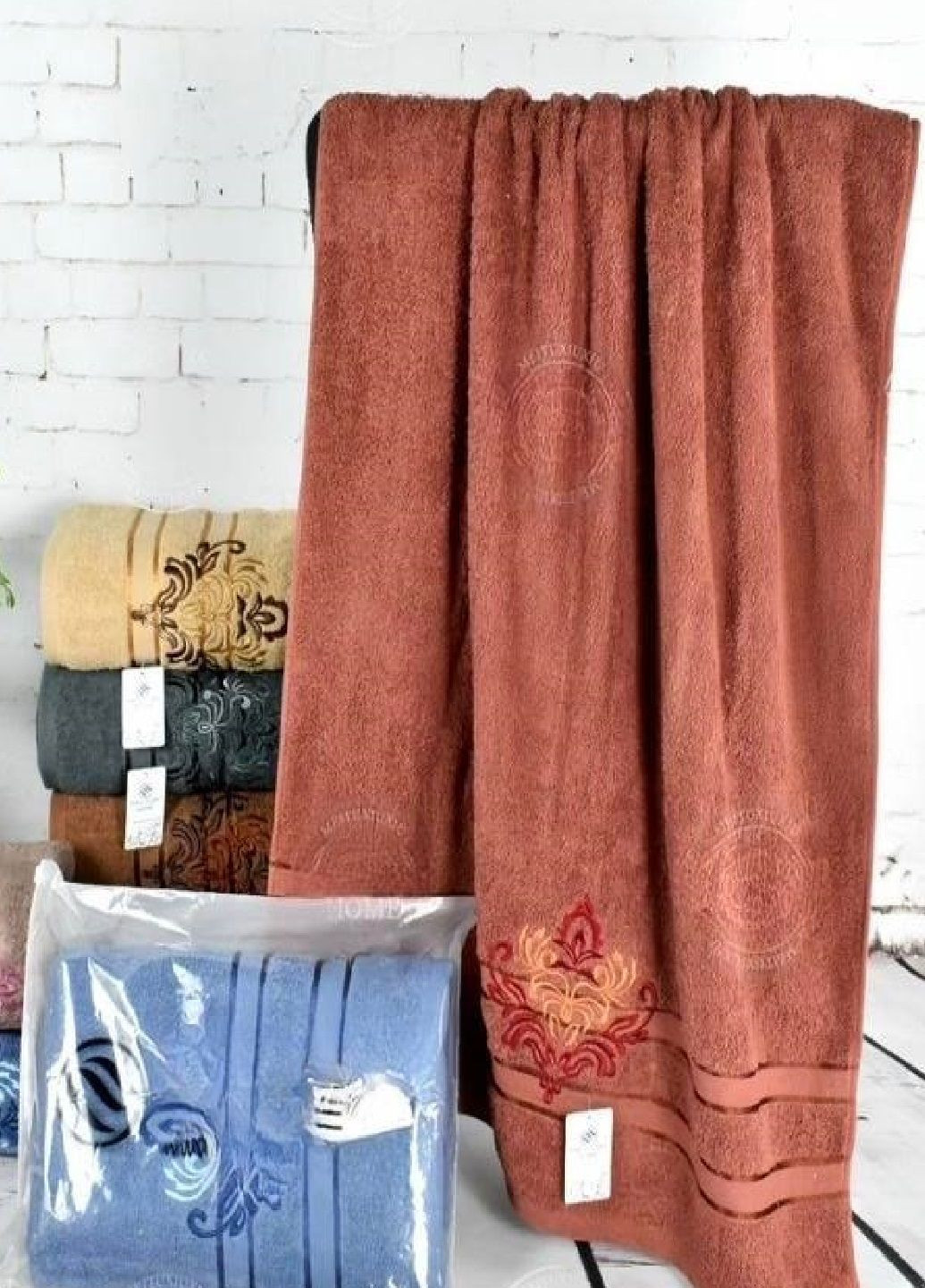 Набір рушників для рук/обличчя (6штук) Vishnya однотонний комбінований