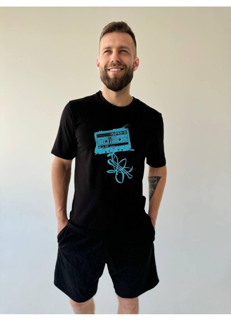 Чорна футболка чорна No Brand Футболка