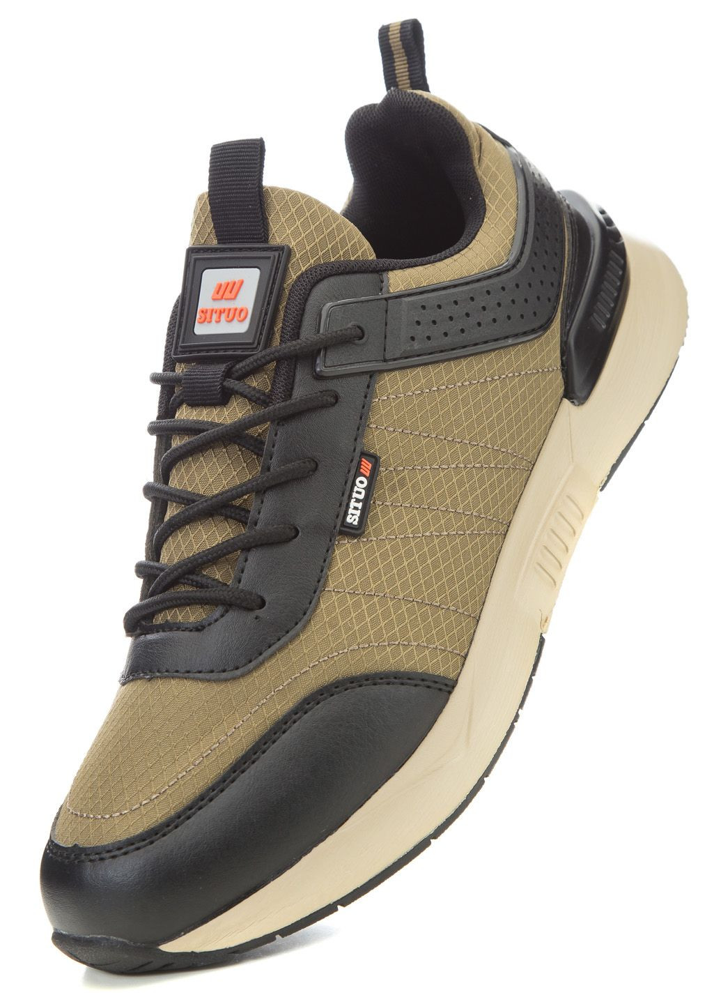 Оливковые (хаки) всесезонные кроссовки мужские Situo