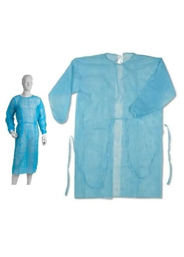 Халат для відвідувача нестерильний на зав'язках, рзмір ХЛ, Славна (364314832)