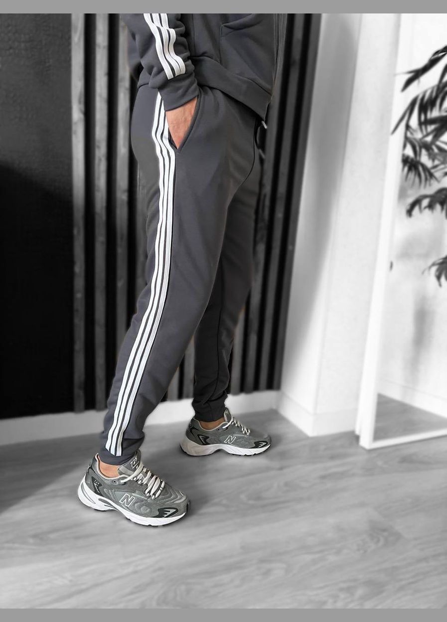 Графитовый демисезонный костюм петля двунит производство турция премиум материал No Brand