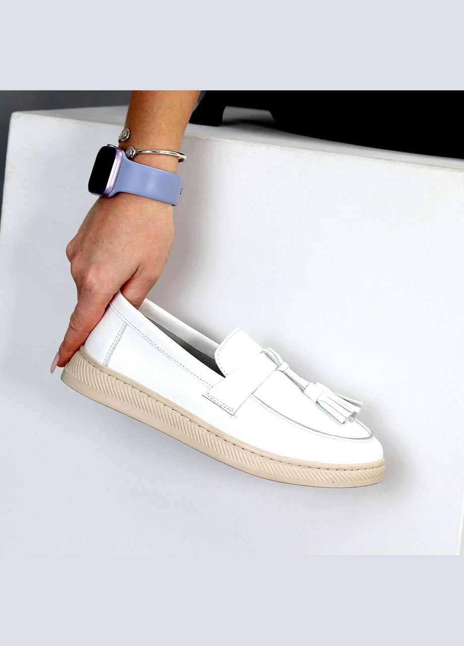 Жіночі лофери | білі (322305687)