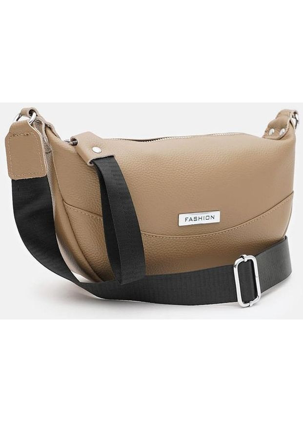 Сумка кросс-боди через плечо женская из натуральной кожи средняя Бежевый 38115 Borsa Leather (355245124)