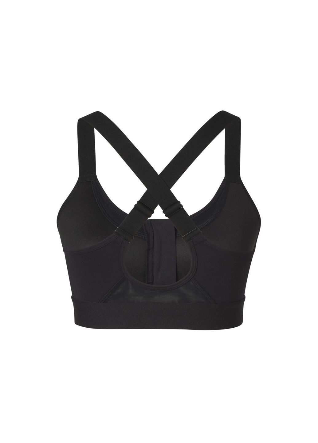 Спортивний топ з ущільненими чашками для жінки LYCRA® 457544 чорний Crivit (325609074)