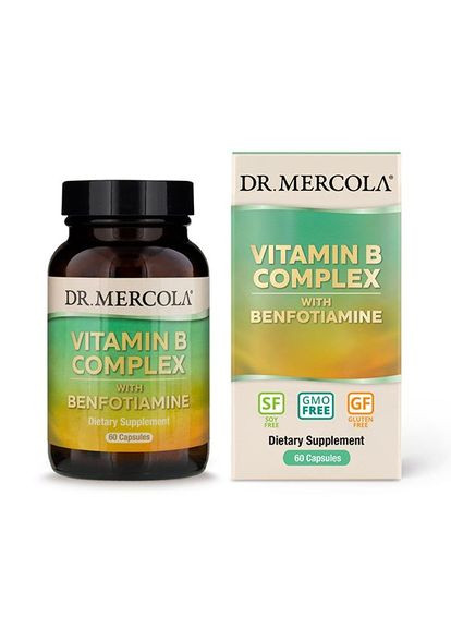 Вітаміни та мінерали Vitamin B Complex, 60 капсул Dr. Mercola (322210149)