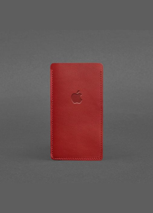 Шкіряний чохол для iPhone 12 Червоний (A-027642) BlankNote (329899496)