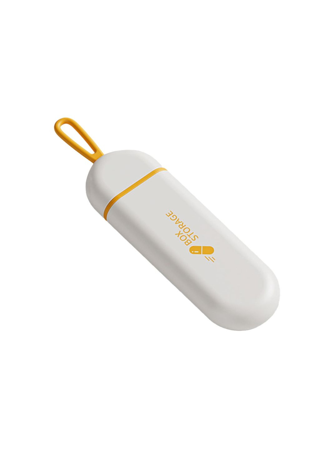 Мини карманная таблетница, органайзер на 3 ячейки Storage, бело-оранжевый More (299914607)