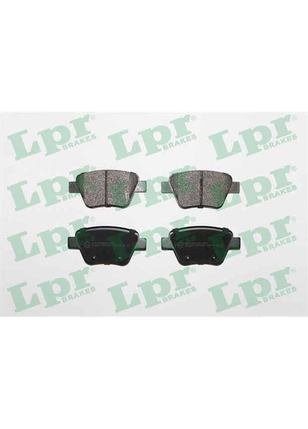 Колодка гальмівна диск. SKODA OCTAVIA, YETI задн. (вир-во ). (05P1608) LPR (368899073)