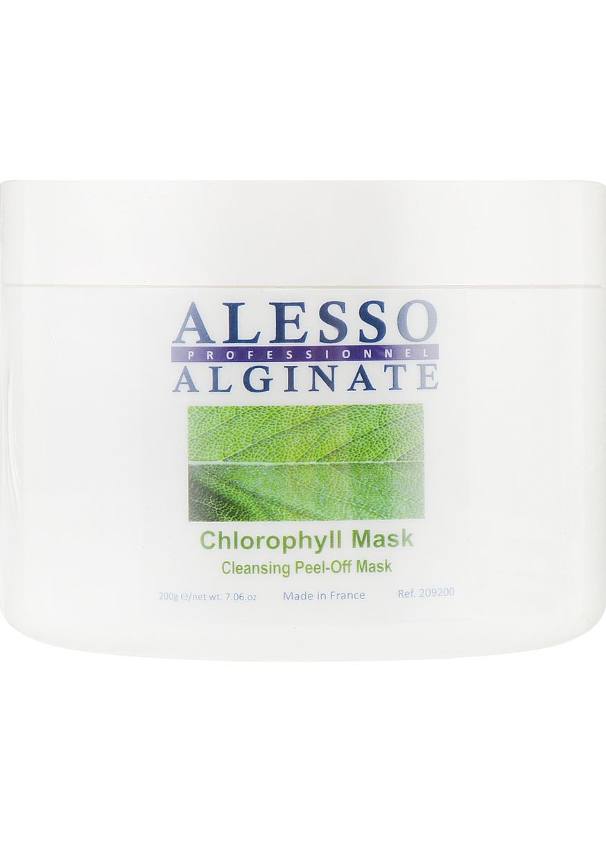 Маска для обличчя альгінатна очищаюча з хлорофилом Alginate Chlorophyll Peel-Off Mask Cleansing 25g (142991-61991) Alesso Professionnel (368638132)