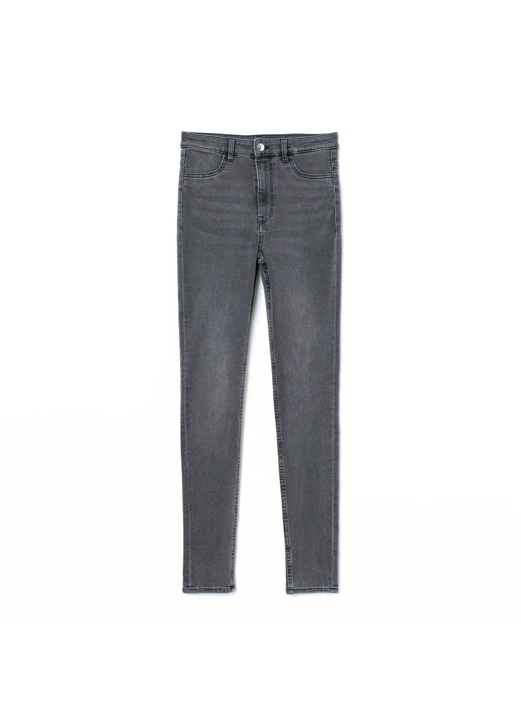 Серые демисезонные джинсы skinny fit H&M