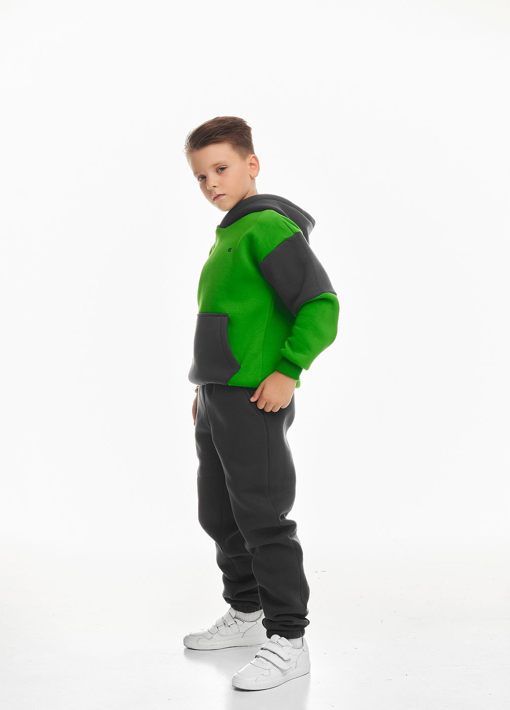 Детский спортивный утепленный костюм на флисе для мальчика Kindamor Active Heat 2024-2025 (302663612)