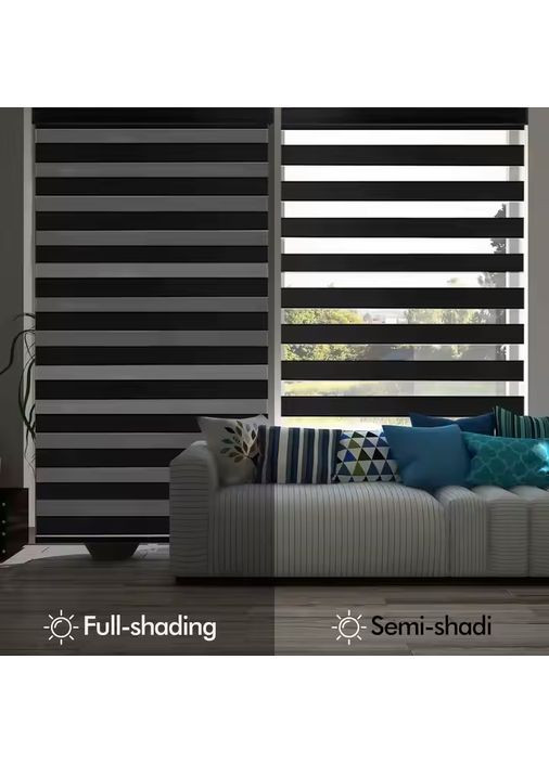 День-ночь 44*170 см Премиум серо-белый Bigimot (364971957)