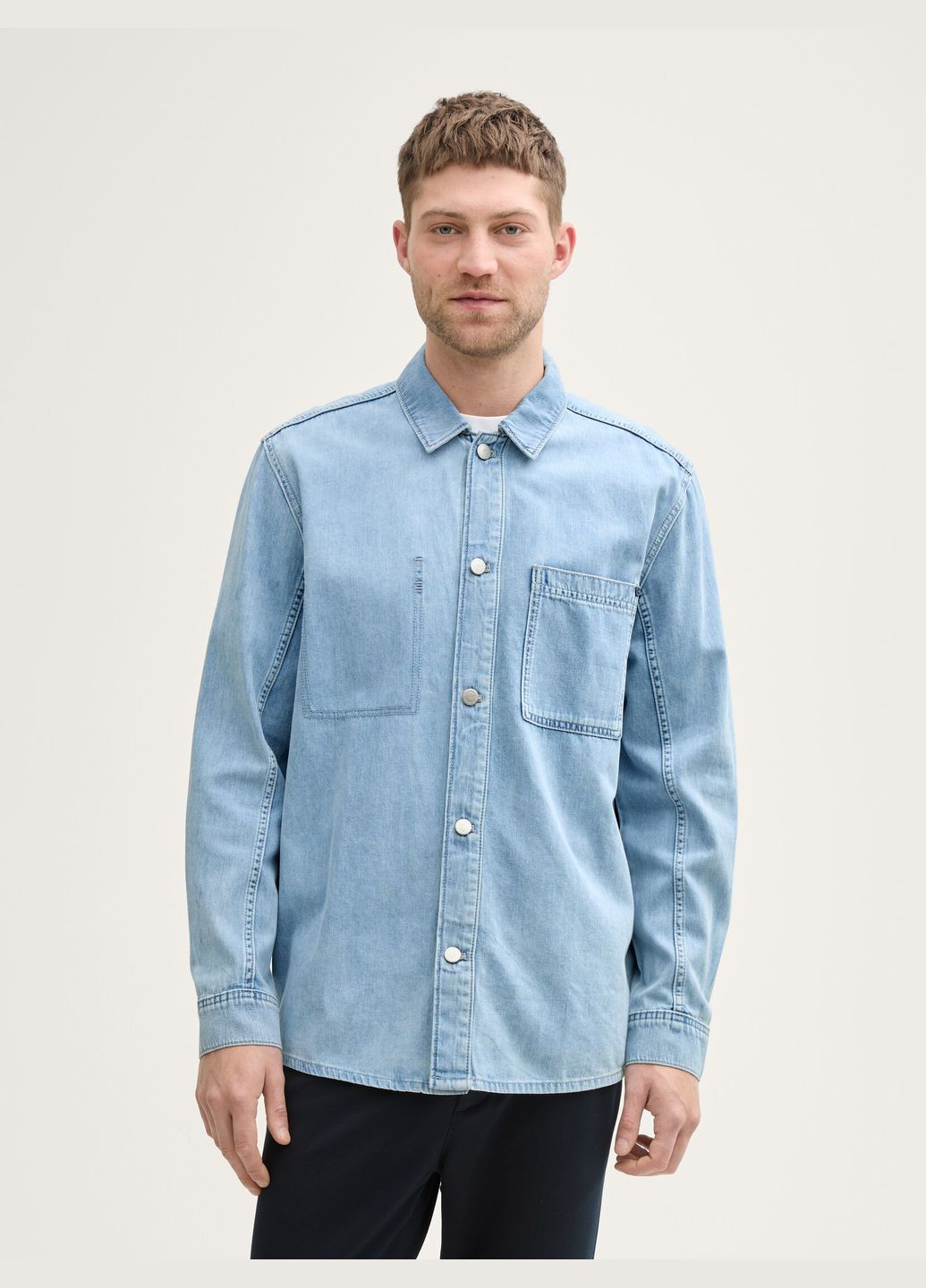 Голубой рубашка Tom Tailor