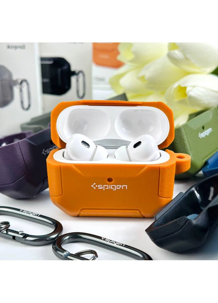 Футляр для наушников с карабином для Leather Armor Carabin Black No Brand AirPods 3 (363834719)