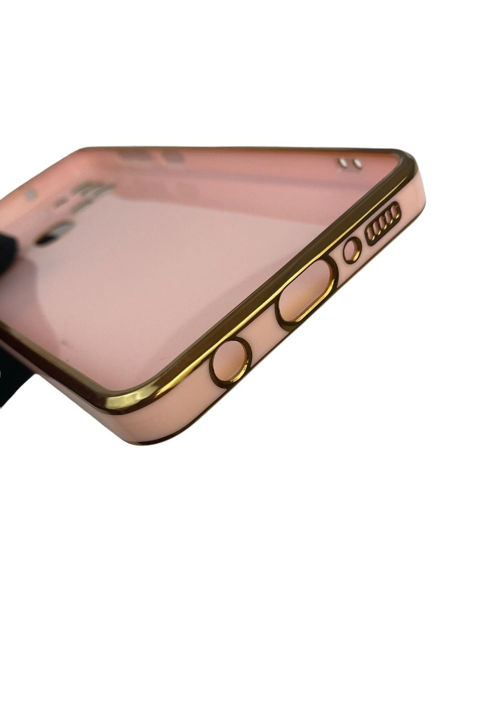 Чехол для Galaxy A21s SM-A217F с защитой камеры с золотой окантовкой на самсунг а21с пудровый gs1 Samsung (366229986)