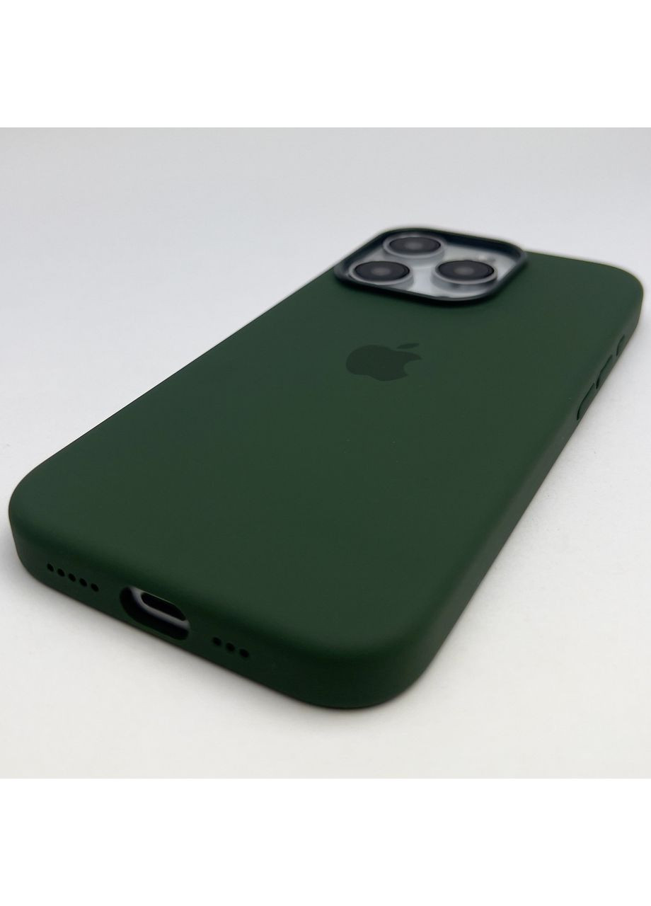 Чохол Silicone case Magsafe для 15 PRO MAX Full Open camera Magnetic на айфон 15 ПРО МАКС / Green No Brand (369137078)