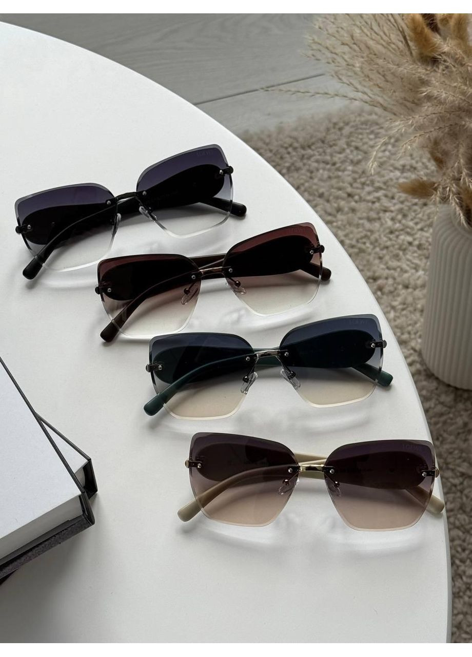 Очки женские солнцезащитные брендовые.Очки бренда LOEWE безоправные с поликарбонатом. No Brand (370975835)