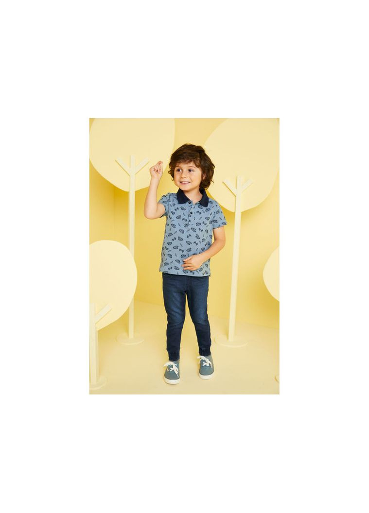 Темно-синие демисезонные джинсы джоггеры joggers для мальчика lycra® 370778 Lupilu