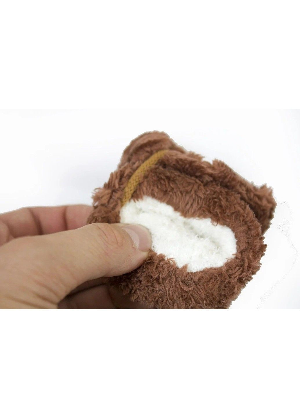 Варежки детские вязаные коричневые 1072 BR-S (362556295)